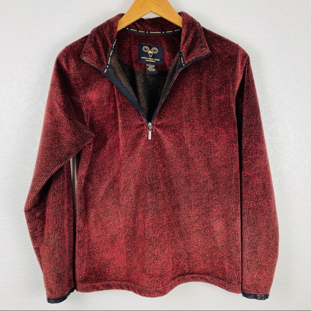 Wooly Bully Colorado Red Fleece Sweater Medium